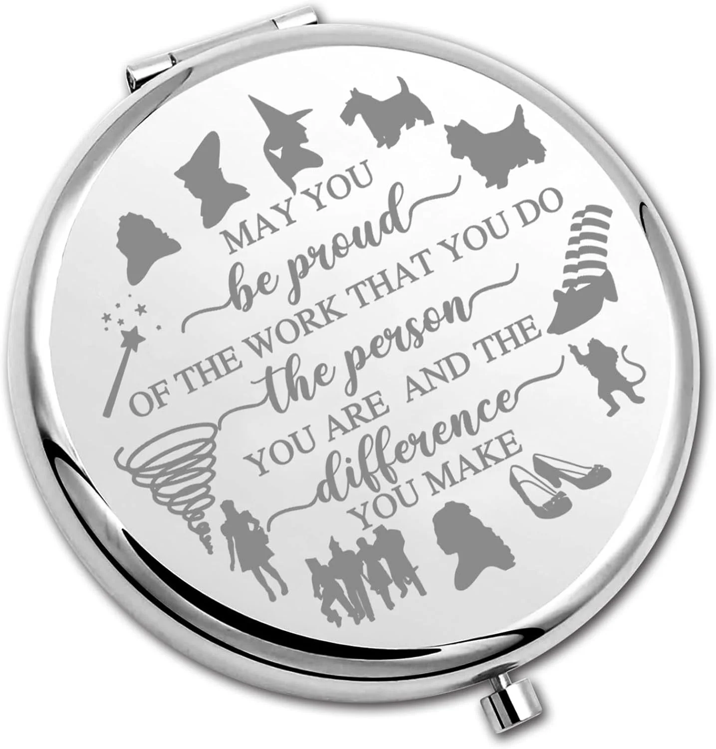 آینه جیبی تاشو طرح دوروتی Wizard Oz، هدیه ای برای طرفداران Wizard Oz