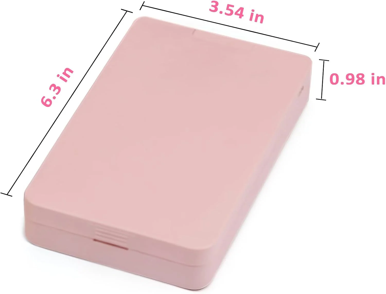 آینه جیبی با پنج برس آرایشی، آینه آرایشی مسافرتی LED جمع و جور، آینه کوچک آرایشی قابل حمل و شارژ با نور برای کیف پول، کیف دستی، جیب، هدیه، تاشو، دستی (صورتی)