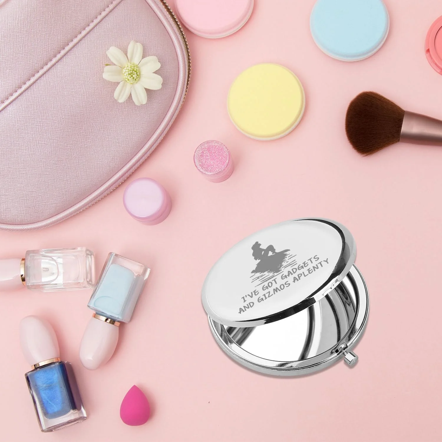 آینه جیبی تاشو پری دریایی PLITI، هدیه ای الهام گرفته از افسانه ها، طرح وسایل و ابزار فراوان، مناسب برای دوستداران ساحل (Gizmos Aplenty CM U) آینه جیبی تاشو پری دریایی PLITI، هدیه ای الهام گرفته از افسانه ها، طرح وسایل و ابزار فراوان، مناسب برای دوستداران ساحل (Gizmos Aplenty CM U)