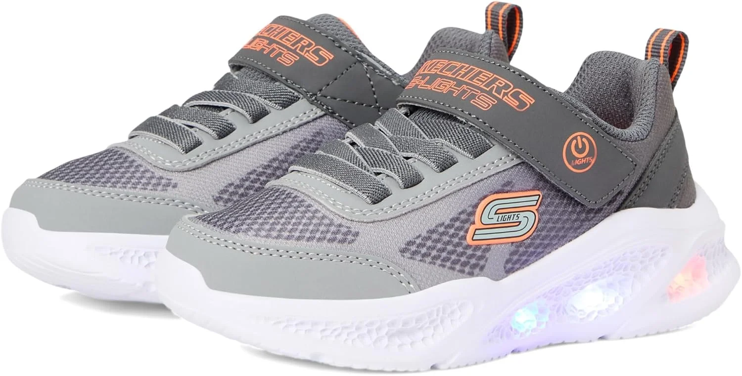 کفش بچگانه اسکیچرز مدل SKECHERS METEOR-LIGHTS، رنگ خاکستری زغالی، سایز 35 اروپا