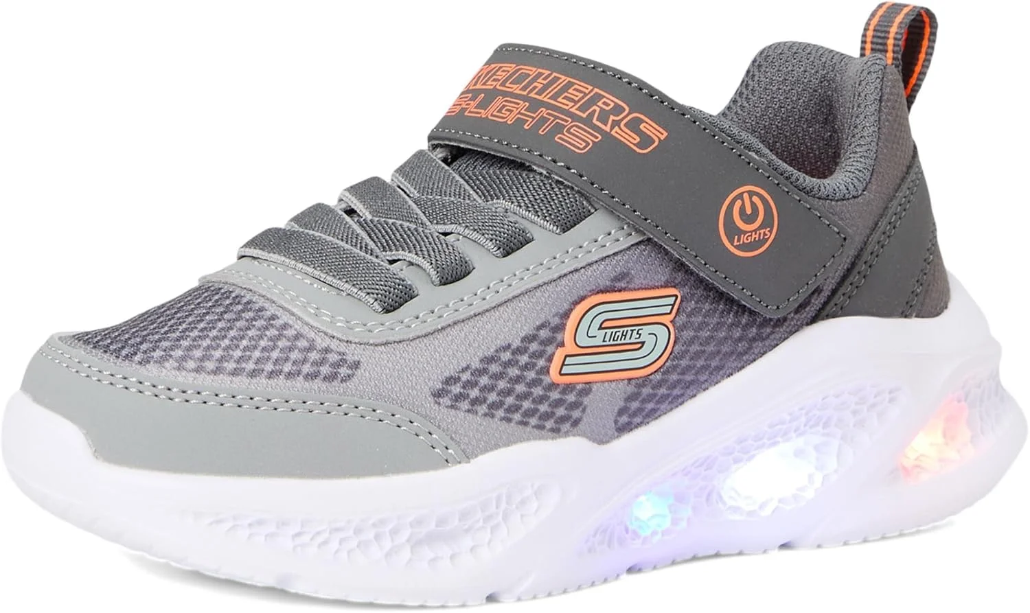 کفش بچگانه اسکیچرز مدل SKECHERS METEOR-LIGHTS، رنگ خاکستری زغالی، سایز 35 اروپا