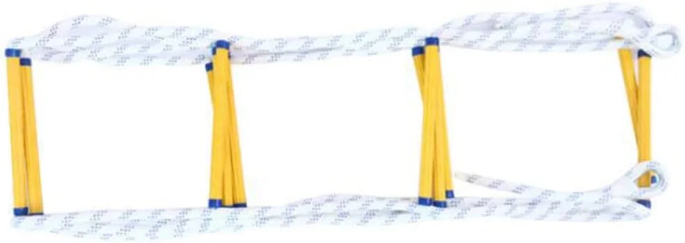 نردبان طنابی فرار اضطراری آتش نشانی با قلاب، نردبان طنابی ایمنی مقاوم و ضد لغزش، نردبان نرم با قابلیت نصب سریع / 10 متر / 33 فوت