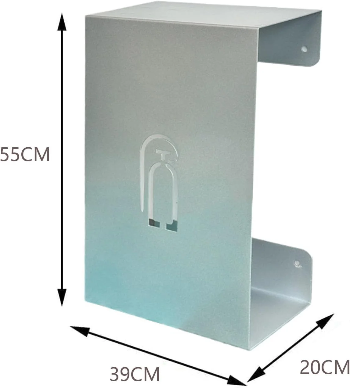 کابینت کپسول آتش نشانی ایستاده - محفظه تزئینی مناسب برای 2 کپسول 5 کیلوگرمی، ایده آل برای مغازه ها، فضاهای تجاری، نمایش ایمنی، طراحی بادوام و شیک