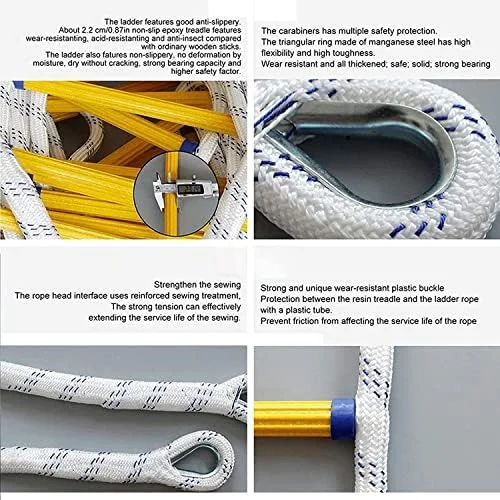 نردبان فرار آتش نشانی، نردبان فرار آتش نشانی، نردبان طنابی مقاوم در برابر آتش برای نجات، نردبان فرار ایمنی اضطراری، نردبان چند منظوره / 20 متر (50 متر) نردبان فرار آتش نشانی، نردبان فرار آتش نشانی، نردبان طنابی مقاوم در برابر آتش برای نجات، نردبان فرار ایمنی اضطراری، نردبان چند منظوره / 20 متر (50 متر)