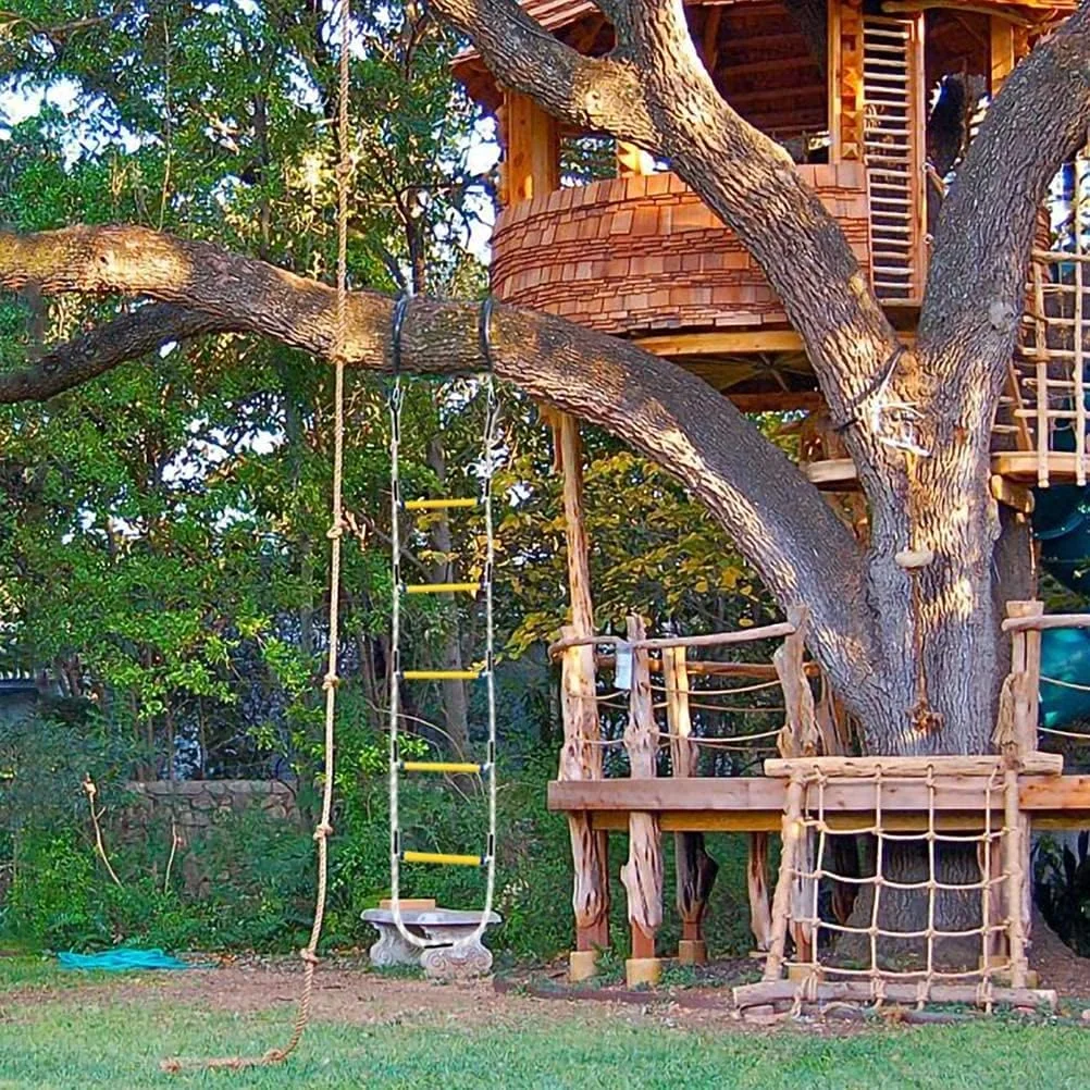 نردبان فرار از آتش، نردبان طنابی نجات، نردبان های نجات اضطراری 2 تا 8 طبقه، نردبان طنابی ایمنی با نصب سریع و کاربری آسان برای فرار از آتش سوزی در منزل / 25M82Ft