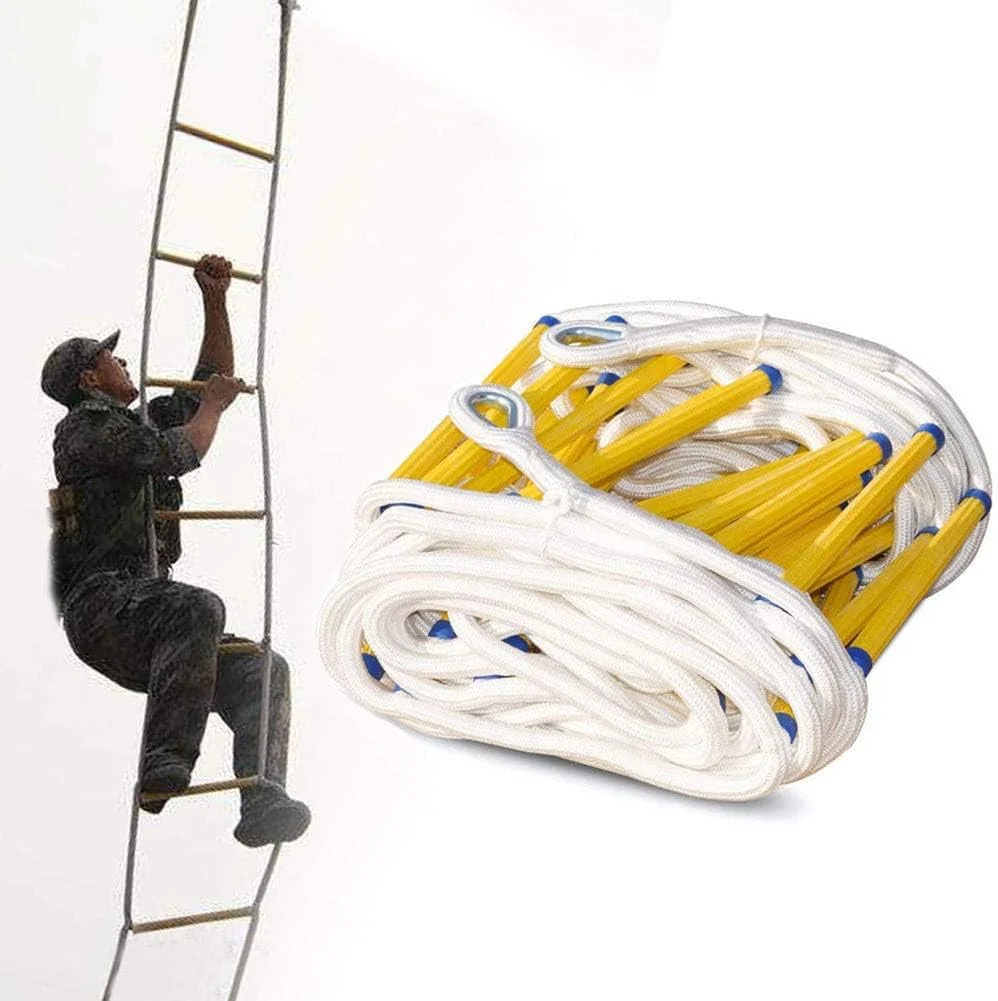 نردبان آتش نشانی، نردبان نجات، نردبان طنابی و نردبان فرار و نردبان چند منظوره و نردبان ایمنی و نردبان آتش نشانی با ایمنی ارتفاع £¬ و استفاده آسان و قابل استفاده مجدد