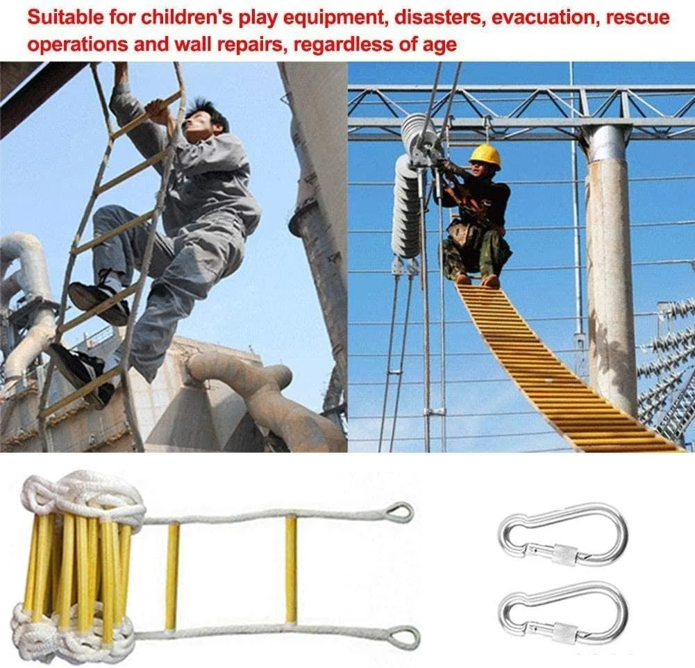 نردبان آتش نشانی، نردبان نجات، نردبان طنابی و نردبان فرار و نردبان چند منظوره و نردبان ایمنی و نردبان آتش نشانی با ایمنی ارتفاع £¬ و استفاده آسان و قابل استفاده مجدد