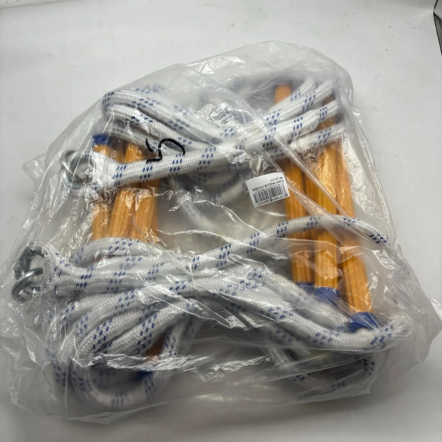 نردبان ایمنی آتش نشانی Gevvnss به طول 5 متر، نردبان طنابی اضطراری آتش نشانی با کارابین، نردبان ایمنی آتش نشانی با ظرفیت بار 300 کیلوگرم، نردبان نجات برای نجات ساختمان های دو طبقه