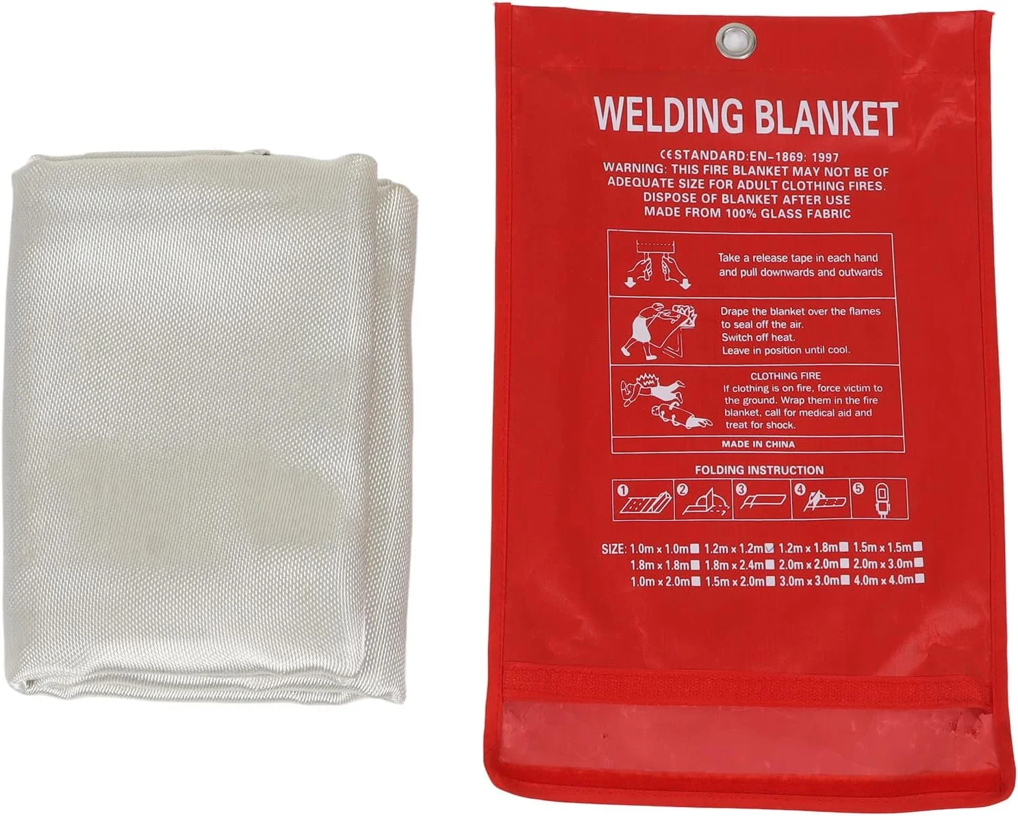 پتو اطفاء حریق Fyearfly، پتو فایبرگلاس اطفاء حریق اضطراری، تجهیزات محافظ ایمنی ضد حریق برای آشپزخانه منزل پتو اطفاء حریق Fyearfly، پتو فایبرگلاس اطفاء حریق اضطراری، تجهیزات محافظ ایمنی ضد حریق برای آشپزخانه منزل