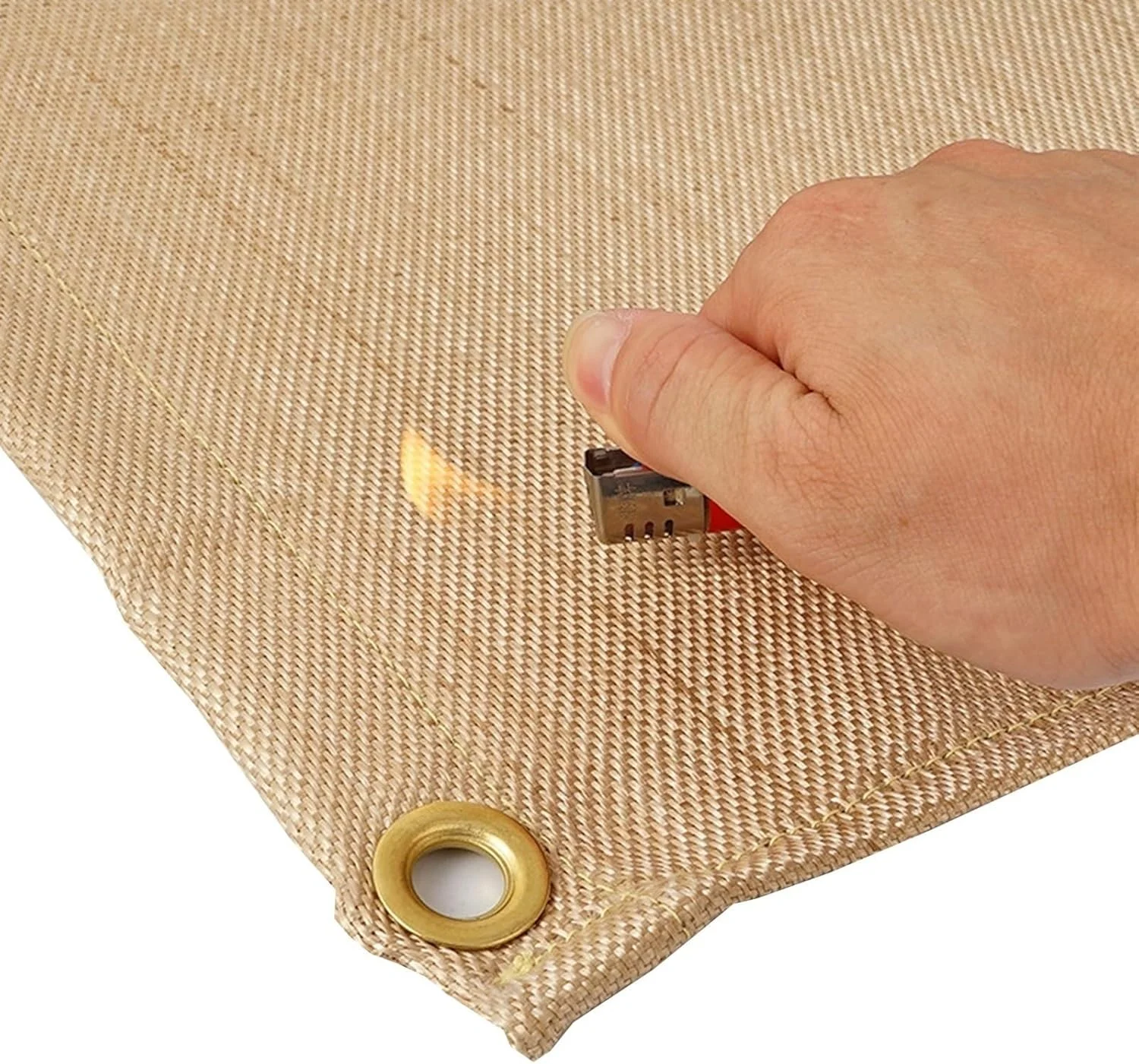 پتو جوشکاری، پتو آتش نشانی، پتو ایمنی آتش نشانی اضطراری مقاوم در برابر درجه حرارت بالا برای آشپزخانه کمپینگ شومینه گریل ماشین برای فضای باز خانه (60x80 سانتی متر)