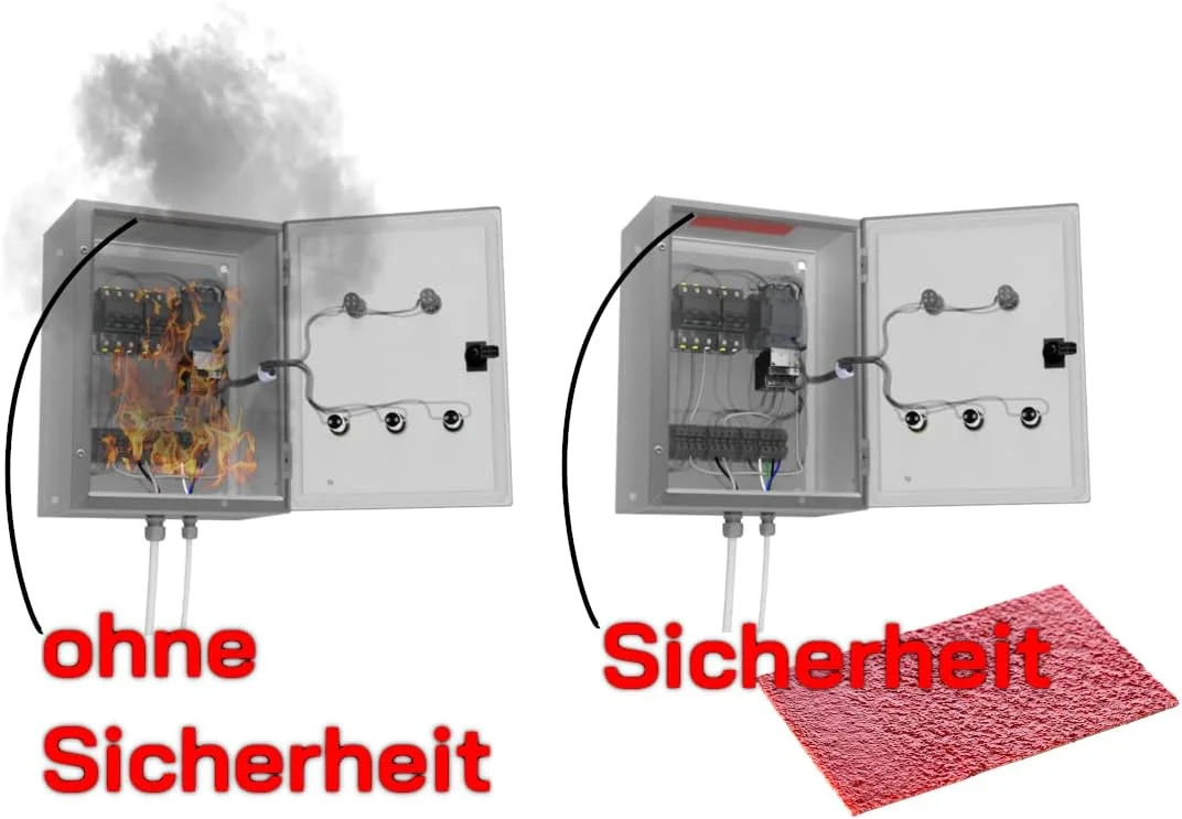 نوار ایمنی کار ناتلاک برای خاموش کردن خودکار آتش در جعبه فیوز یا کابینت های شبکه، خاموش کردن در فقط 90 ثانیه، جایگزین کپسول آتش نشانی ABC، کابینت های سرور و جعبه توزیع