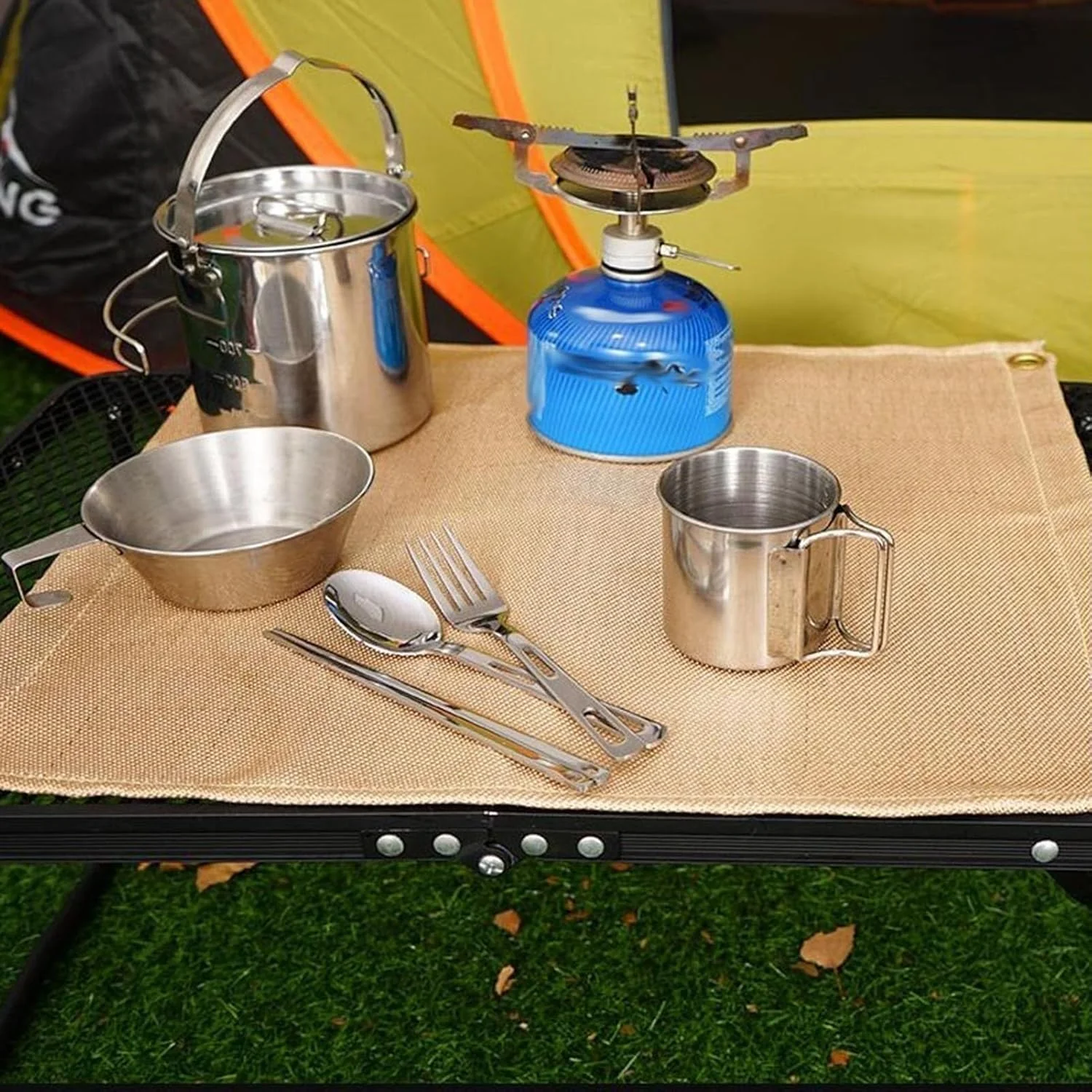 پتو جوشکاری، پتو آتش نشانی، پتو ایمنی آتش نشانی اضطراری مقاوم در برابر درجه حرارت بالا برای آشپزخانه کمپینگ شومینه گریل ماشین برای فضای باز خانه (60x80 سانتی متر)