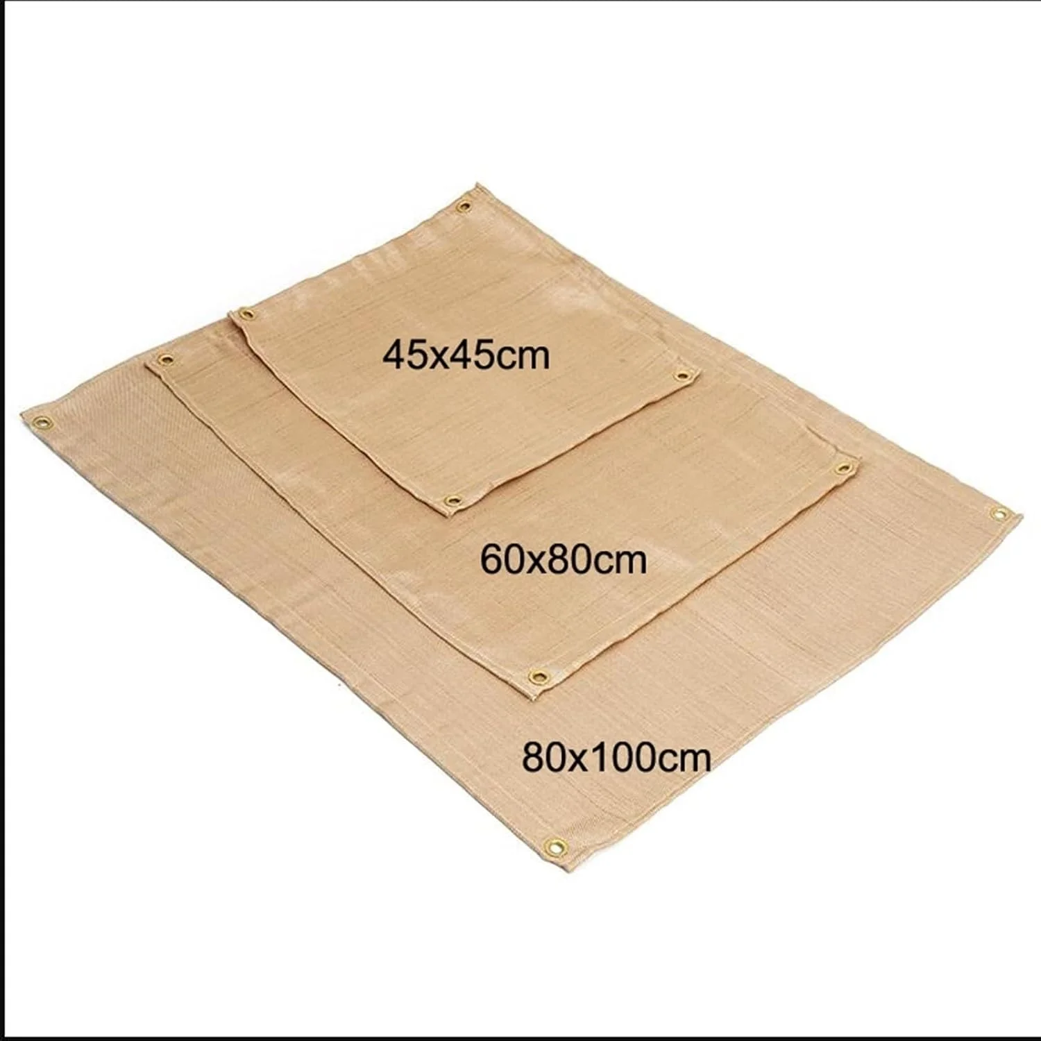 پتو جوشکاری، پتو آتش نشانی، پتو ایمنی آتش نشانی اضطراری مقاوم در برابر درجه حرارت بالا برای آشپزخانه کمپینگ شومینه گریل ماشین برای فضای باز خانه (60x80 سانتی متر)