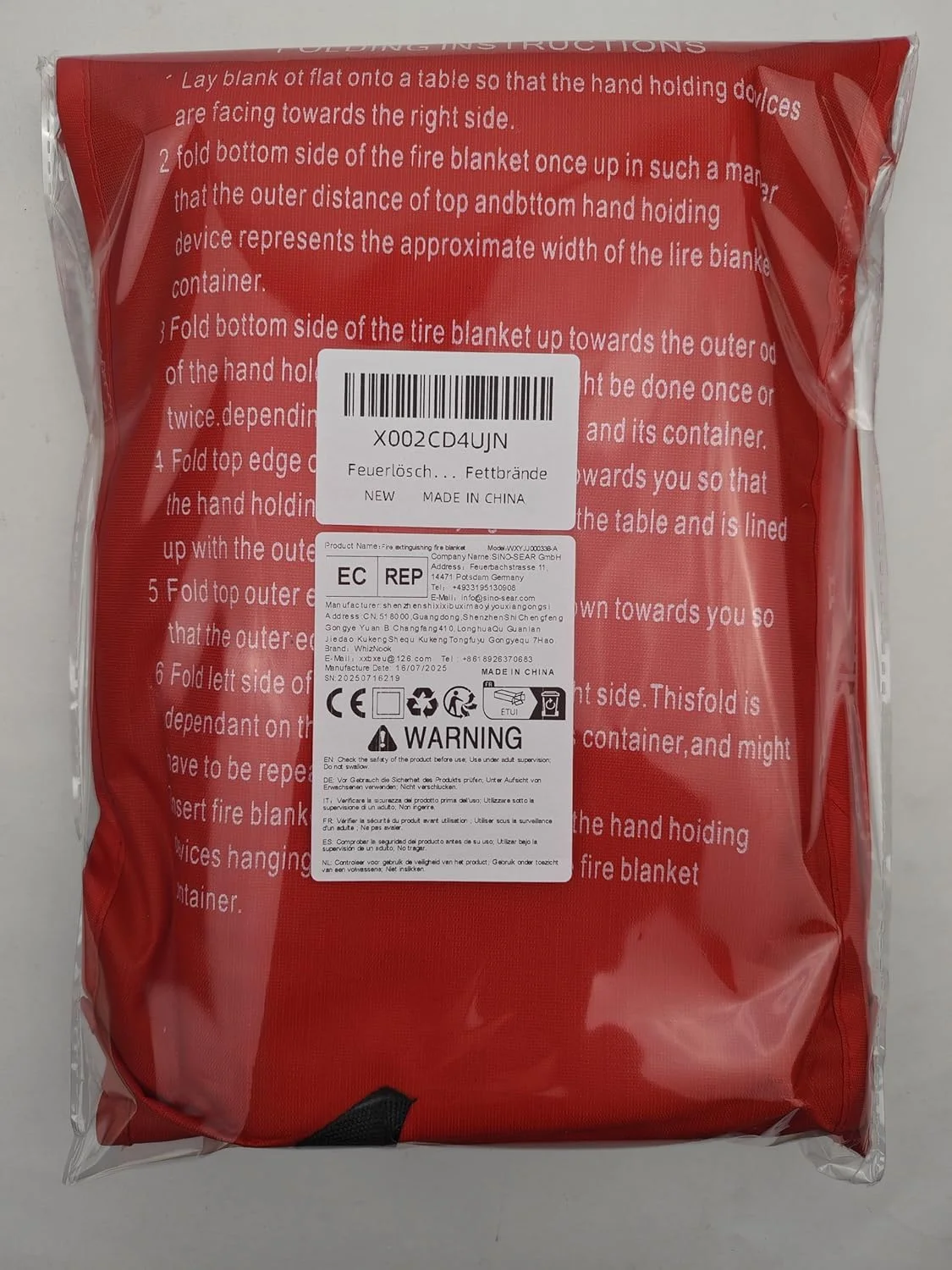 بسته 2 عددی پتو آتش نشانی، 100 x 100 سانتی متر، پتو آتش نشانی، پتو آتش نشانی برای خانه، پتو محافظت در برابر آتش فایبرگلاس، ایمنی، پتو آتش نشانی برای آتش سوزی های چربی