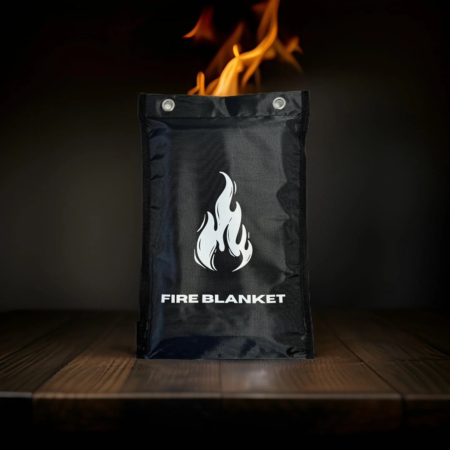 پتو آتش نشانی MotivPart 1X برای ایمنی منزل، پتو آتش نشانی اضطراری برای آشپزخانه، پتوهای آتش نشانی فایبرگلاس، پتو ضد حریق، پارچه نسوز برای ایمنی خانه، پوشش برزنتی مشکی