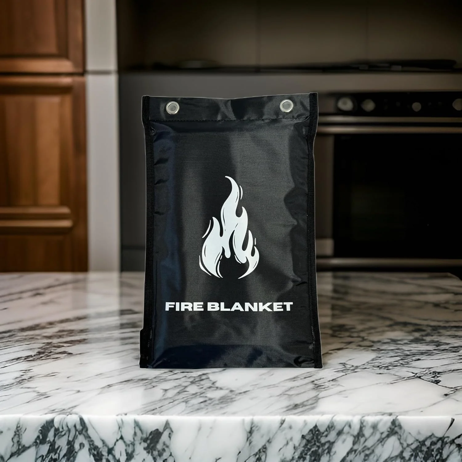پتو آتش نشانی MotivPart 1X برای ایمنی منزل، پتو آتش نشانی اضطراری برای آشپزخانه، پتوهای آتش نشانی فایبرگلاس، پتو ضد حریق، پارچه نسوز برای ایمنی خانه، پوشش برزنتی مشکی