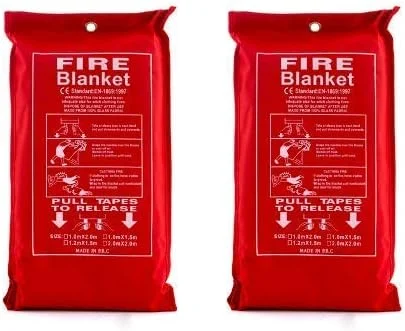 پتو نجات اضطراری آتش نشانی ایمنی (1 در 2 متر) فایبرگلاس بقا، مقاوم در برابر شعله، پوشش پناهگاه محافظ برای آشپزخانه، محل، گریل، ماشین، کمپینگ، (اندازه - 1 در 2 متر) بسته 2 عددی پتو نجات اضطراری آتش نشانی ایمنی (1 در 2 متر) فایبرگلاس بقا، مقاوم در برابر شعله، پوشش پناهگاه محافظ برای آشپزخانه، محل، گریل، ماشین، کمپینگ، (اندازه - 1 در 2 متر) بسته 2 عددی