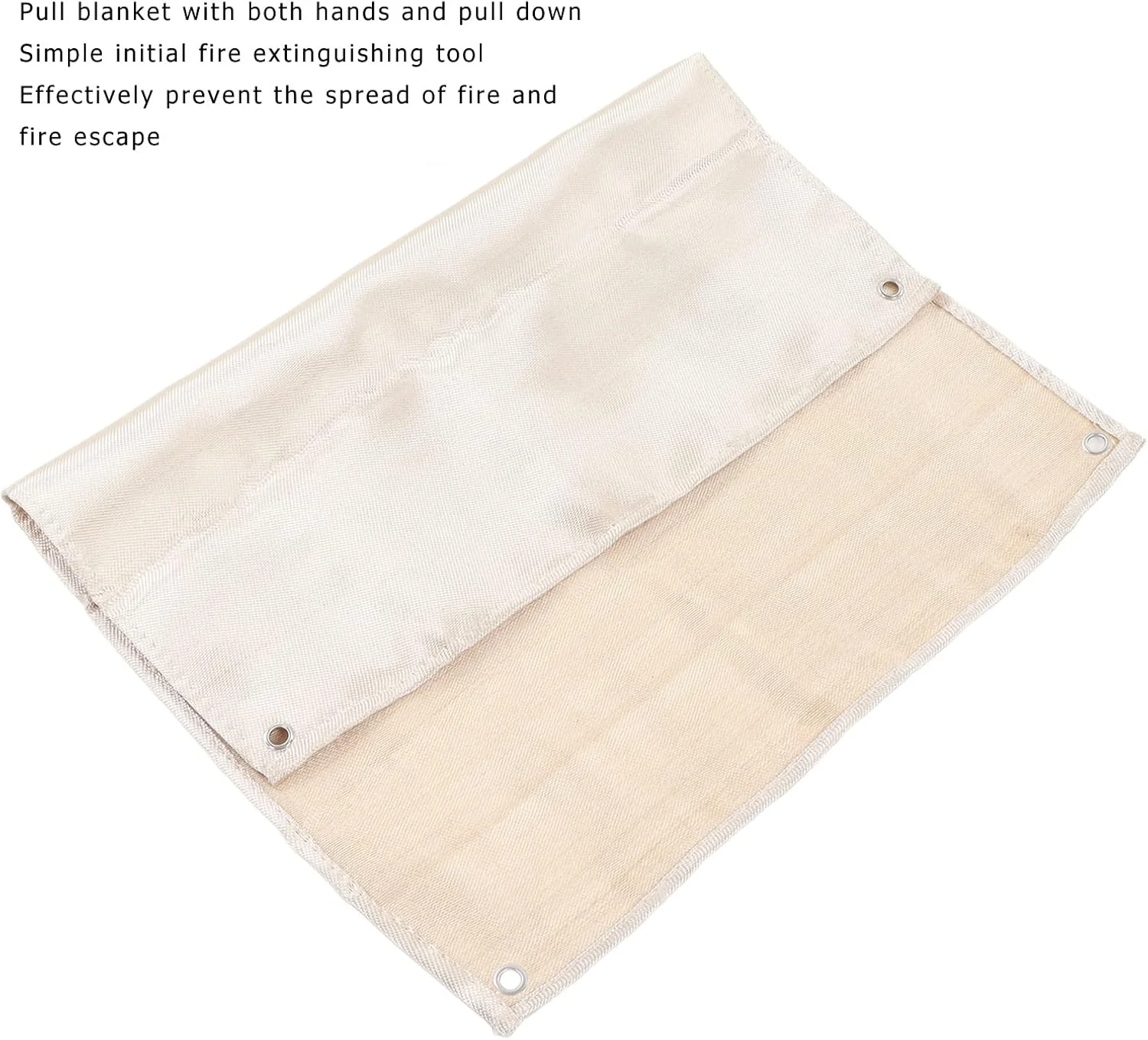 پتوی ضد حریق 60 در 81 سانتی متر، پتوی ایمنی آتش نشانی از جنس الیاف شیشه ای، پتوی محافظ مقاوم در برابر حرارت بالا و ضد شعله اضطراری