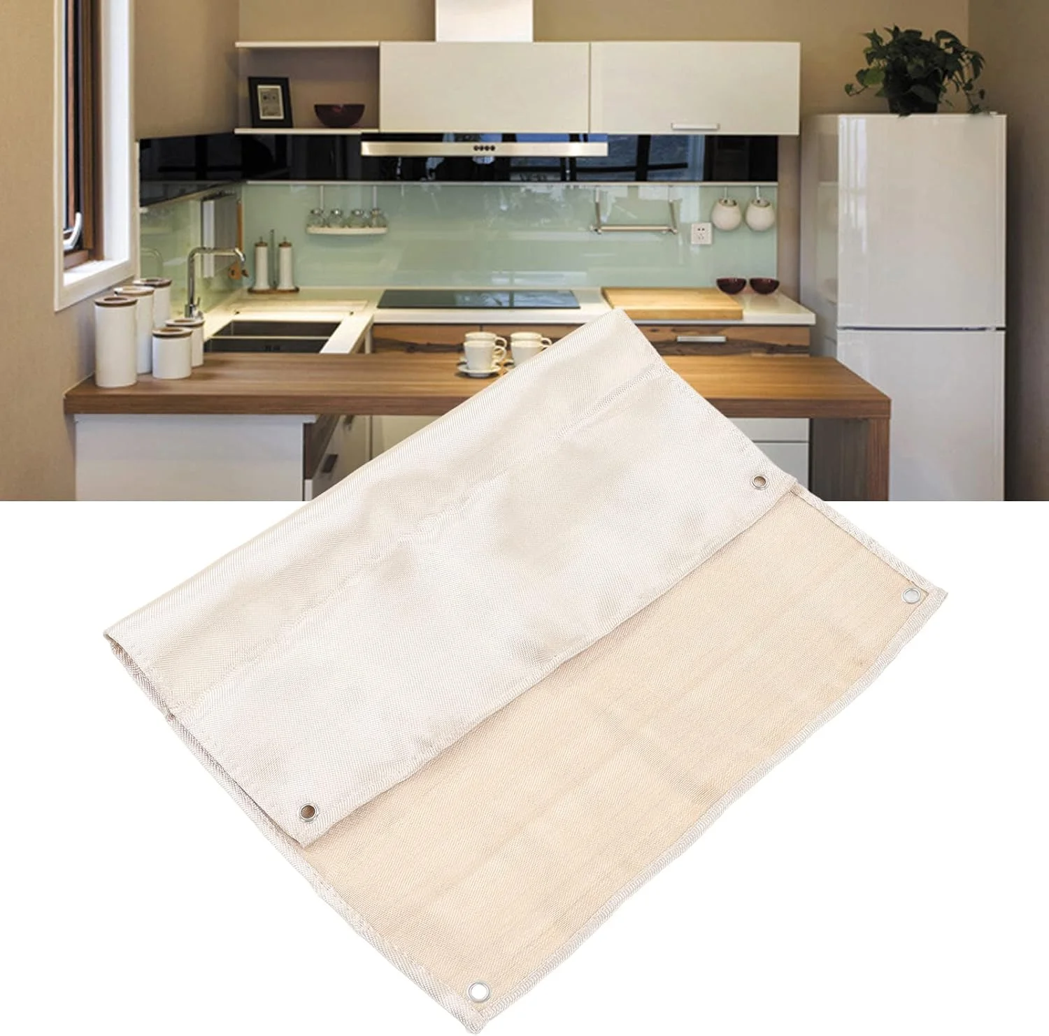 پتوی ضد حریق 60 در 81 سانتی متر، پتوی ایمنی آتش نشانی از جنس الیاف شیشه ای، پتوی محافظ مقاوم در برابر حرارت بالا و ضد شعله اضطراری