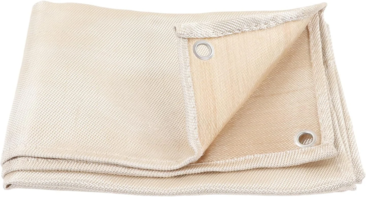 پتوی ضد حریق 60 در 81 سانتی متر، پتوی ایمنی آتش نشانی از جنس الیاف شیشه ای، پتوی محافظ مقاوم در برابر حرارت بالا و ضد شعله اضطراری