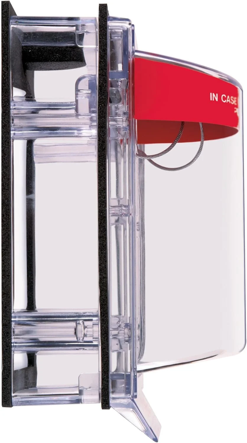 محافظ دکمه اعلام حریق STI مدل 3150 بدون آژیر، همراه با جدا کننده شفاف، پوشش پلی کربنات محافظ