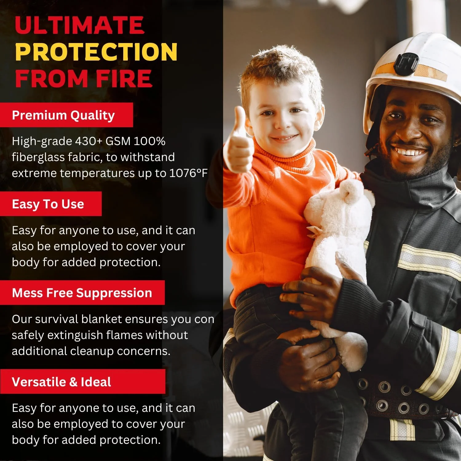 پتو اطفاء حریق اضطراری Houschefs برای خانه و آشپزخانه - بسته 2 عددی - پتو اطفاء حریق برای ایمنی خانه، پتو ضد حریق 40 در 40 اینچ برای کباب پز، کمپینگ، شومینه و ایمنی دفتر (بسته 02) پتو اطفاء حریق اضطراری Houschefs برای خانه و آشپزخانه - بسته 2 عددی - پتو اطفاء حریق برای ایمنی خانه، پتو ضد حریق 40 در 40 اینچ برای کباب پز، کمپینگ، شومینه و ایمنی دفتر (بسته 02)