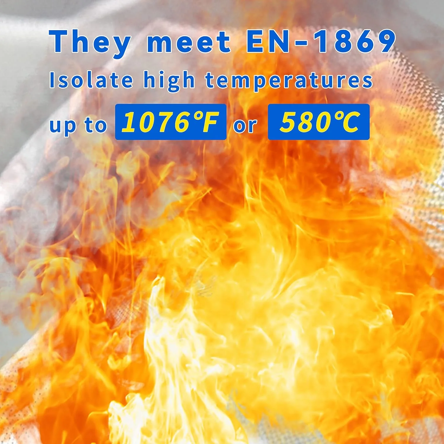 پتوی آتش نشانی عمومی 4 عددی، پتوی اطفاء حریق اضطراری برای افراد، پتوی ایمنی مقاوم در برابر آتش، پتوی ضد حریق خانگی آشپزخانه، سفید