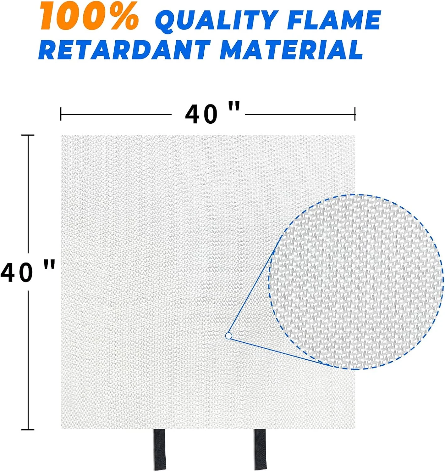 پتوی آتش نشانی عمومی 4 عددی، پتوی اطفاء حریق اضطراری برای افراد، پتوی ایمنی مقاوم در برابر آتش، پتوی ضد حریق خانگی آشپزخانه، سفید