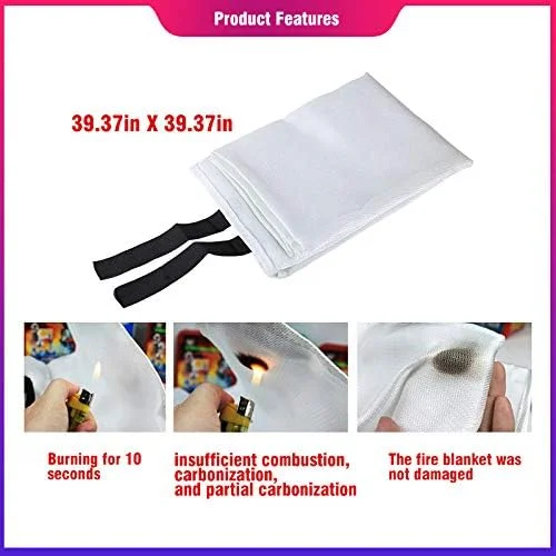 پتو آتش نشانی فایبرگلاس، پتو ایمنی اضطراری برای بقا در مواقع آتش سوزی، پوشش ایمنی برای باربیکیو در فضای باز، آشپزخانه، شومینه، ماشین، دفتر (1.0X1.0M) پتو آتش نشانی فایبرگلاس، پتو ایمنی اضطراری برای بقا در مواقع آتش سوزی، پوشش ایمنی برای باربیکیو در فضای باز، آشپزخانه، شومینه، ماشین، دفتر (1.0X1.0M)