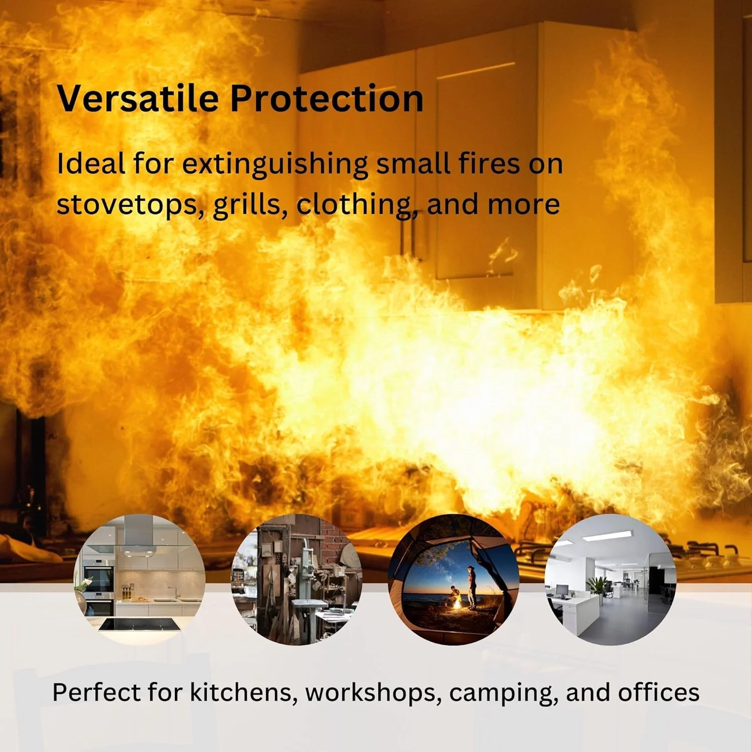 پتو اطفاء حریق Hadley برای خانه و محل کار، محافظت ایمنی ضروری در برابر آتش سوزی پتو اطفاء حریق Hadley برای خانه و محل کار، محافظت ایمنی ضروری در برابر آتش سوزی