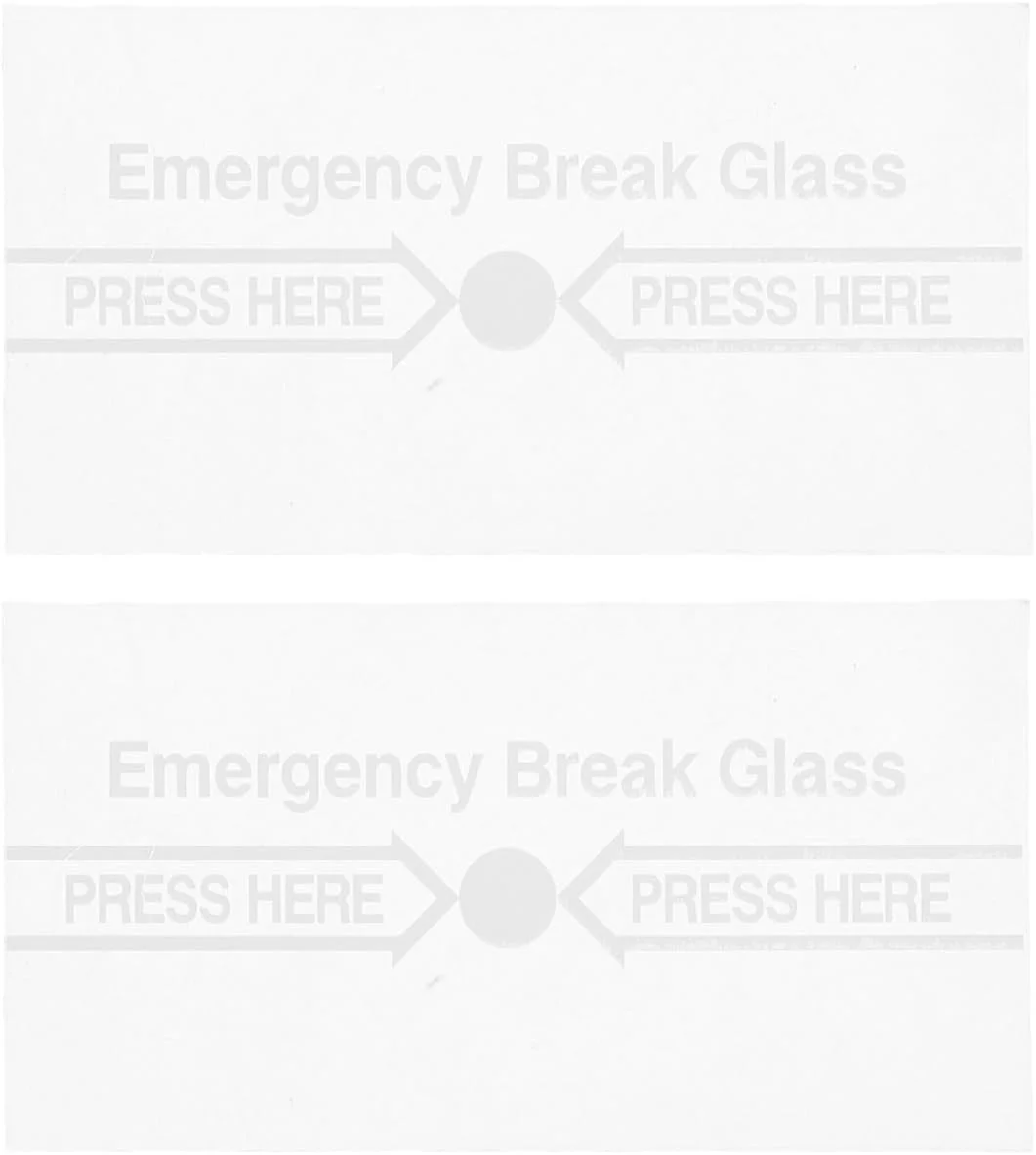 محافظ شیشه شکستنی کلید اعلام حریق آفش، 2 عدد، سیستم اضطراری شیشه شکستنی، مقاوم در برابر درجه حرارت بالا، استفاده آسان