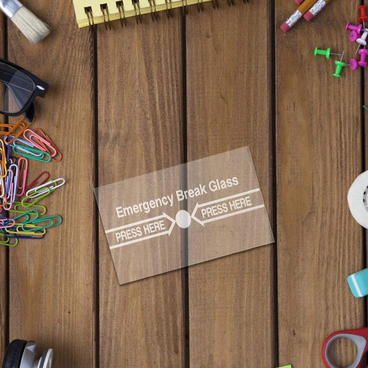 محافظ شیشه شکستنی کلید اعلام حریق آفش، 2 عدد، سیستم اضطراری شیشه شکستنی، مقاوم در برابر درجه حرارت بالا، استفاده آسان