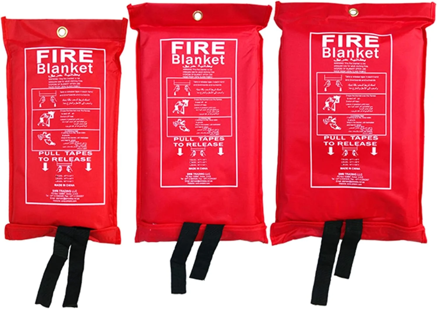 پتوی اطفاء حریق تاها سیفتی با بسته بندی نرم، ابعاد 6x6 فوت، محافظت اضطراری