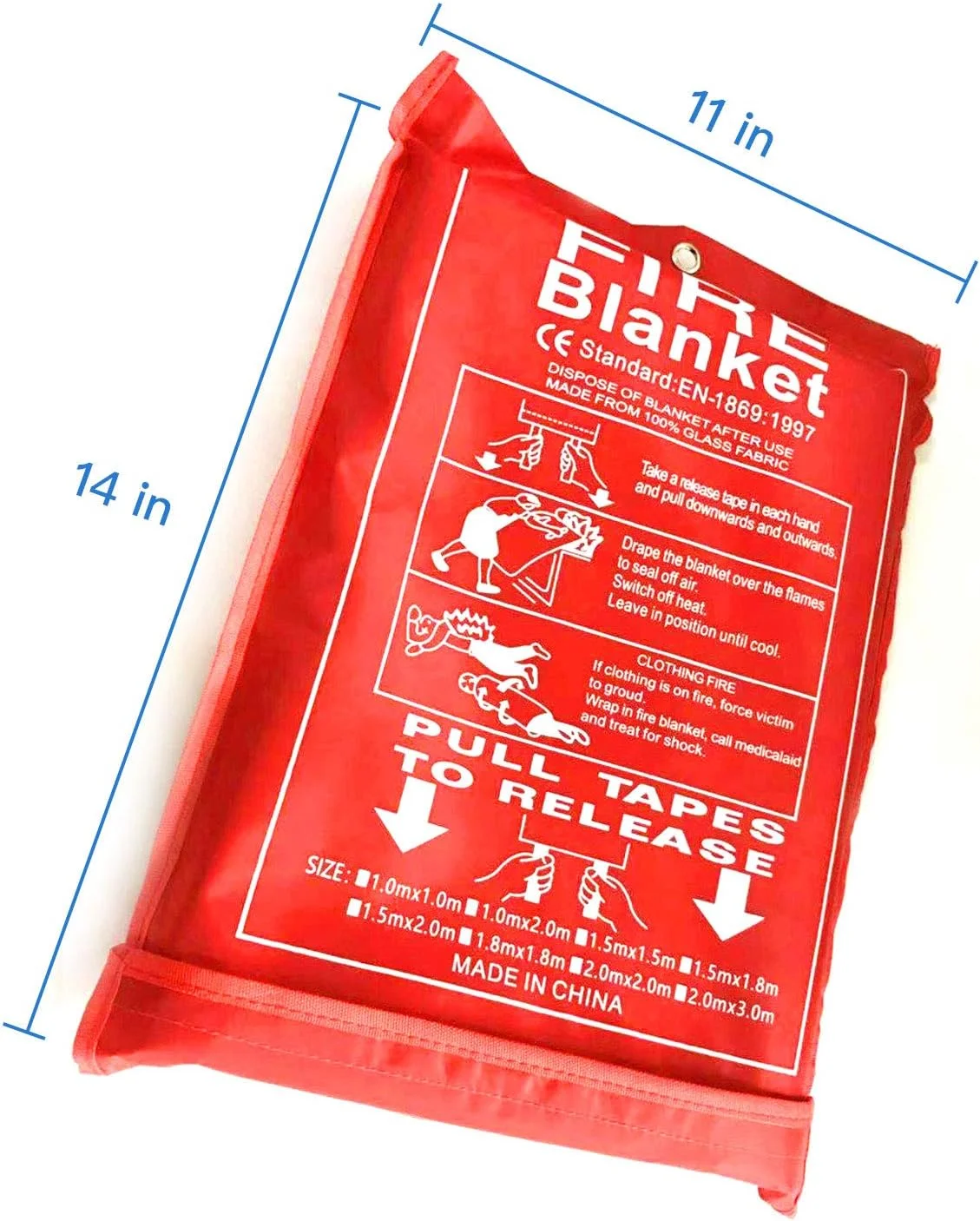 پتو جوشکاری Gihunk، پتو آتش نشانی فایبرگلاس سنگین، محافظت از محیط کار در برابر جرقه (203x203 سانتی متر)