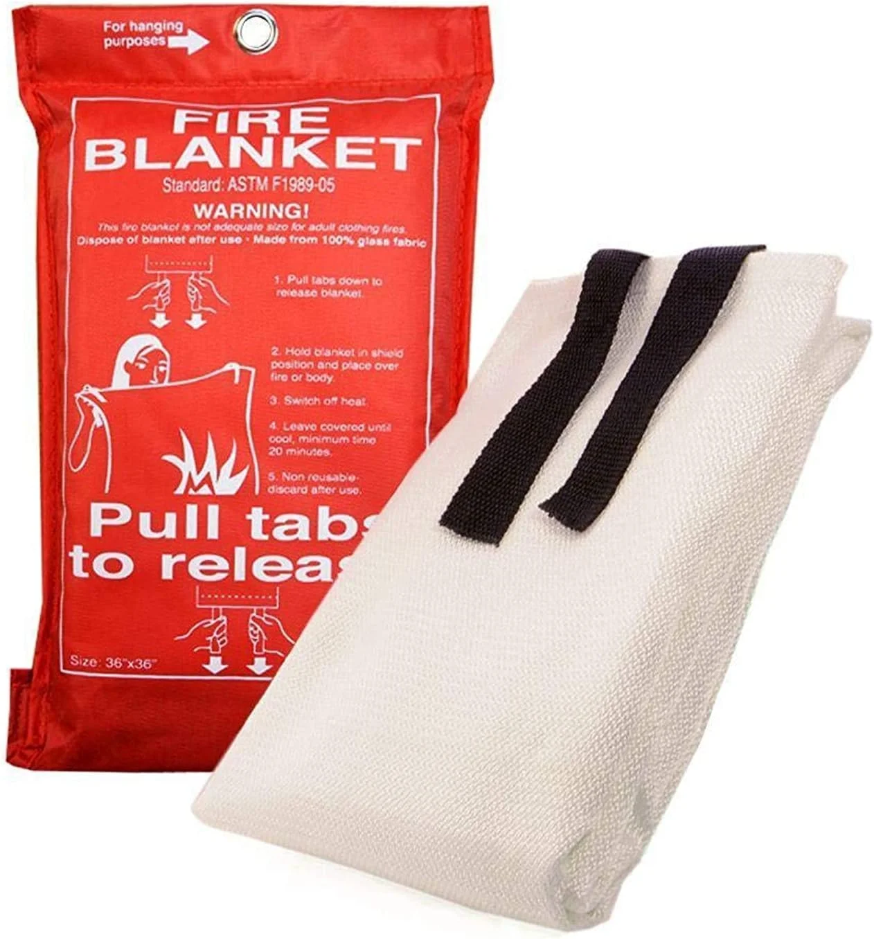 پتو اطفاء حریق - 1.2 متری (سفید)