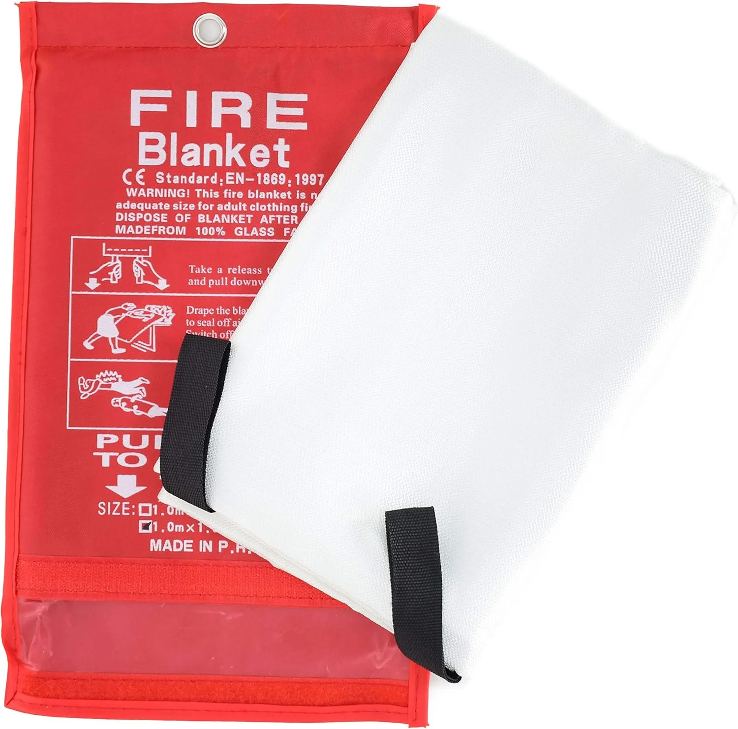 پتو اطفا حریق بزرگ پارسیل دیستریبیوشن. بدون مواد شیمیایی، بدون کثیف کاری، نگهداری آسان، اندازه کپسول آتش نشانی 1.2x1.8 - سفید پتو اطفا حریق بزرگ پارسیل دیستریبیوشن. بدون مواد شیمیایی، بدون کثیف کاری، نگهداری آسان، اندازه کپسول آتش نشانی 1.2x1.8 - سفید