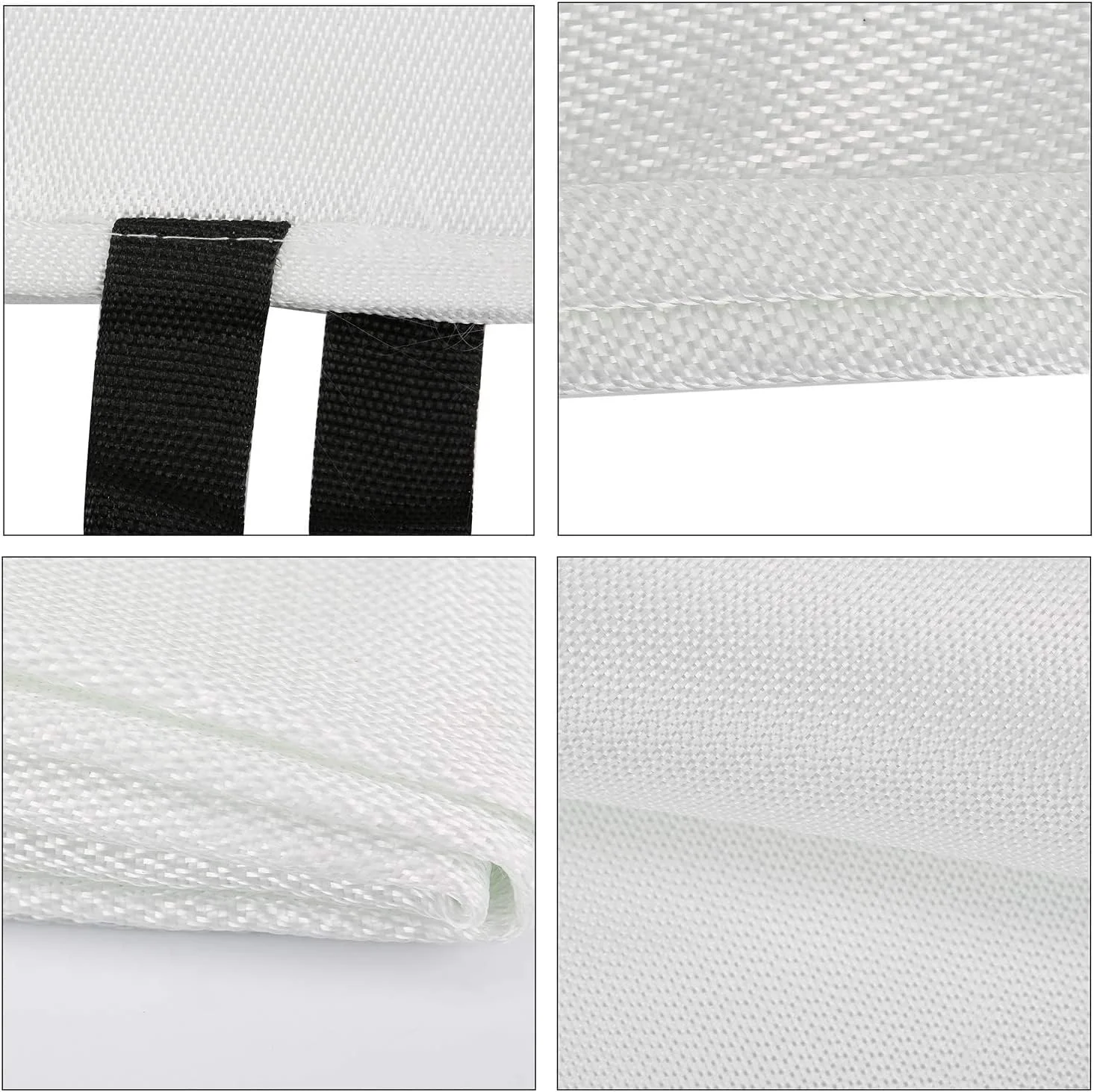 پتو نجات آتش نشانی فایبرگلاس 4basix مقاوم در برابر شعله برای بقا در شرایط اضطراری، ایمنی آتش نشانی برای آشپزخانه، خانه، ماشین، دفتر، انبار 1.2 متر در 1.2 متر (بسته 1 عددی)