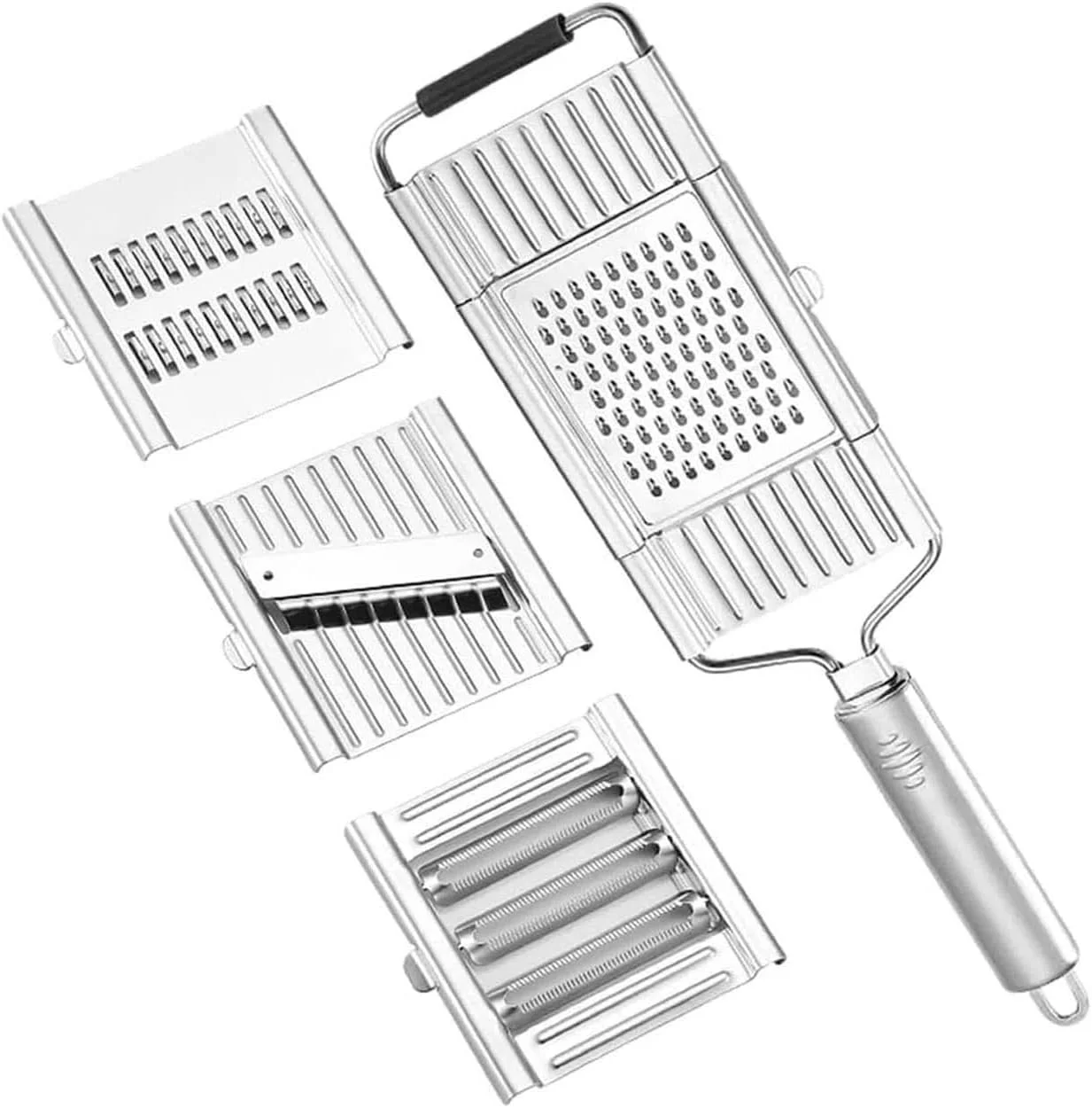 THE WHITE SHOP Multi-Purpose Vegetable Slicer Cuts Set, 2024 New Multi Purpose Vegetable Slicer Cuts Set Vegetable Graters for Kitchen, Multi Purpose Vegetable Slicer (4 Blades) THE WHITE SHOP Multi-Purpose Vegetable Slicer Cuts Set, 2024 New Multi Purpose Vegetable Slicer Cuts Set Vegetable Graters for Kitchen, Multi Purpose Vegetable Slicer (4 Blades)