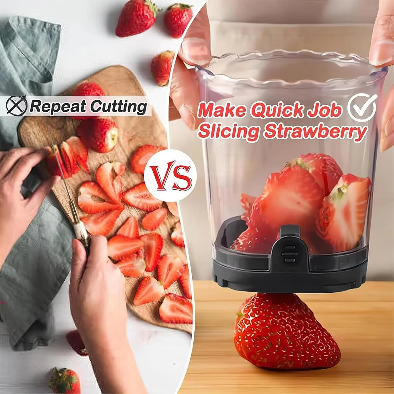 لیوان برش میوه، برش توت فرنگی، برش موز، برش انگور، برش تخم مرغ، لیوان برش برای میوه ها و سبزیجات با برس تمیز کننده، برش دهنده میوه جداشدنی با صفحه فشاری، ابزار آشپزخانه