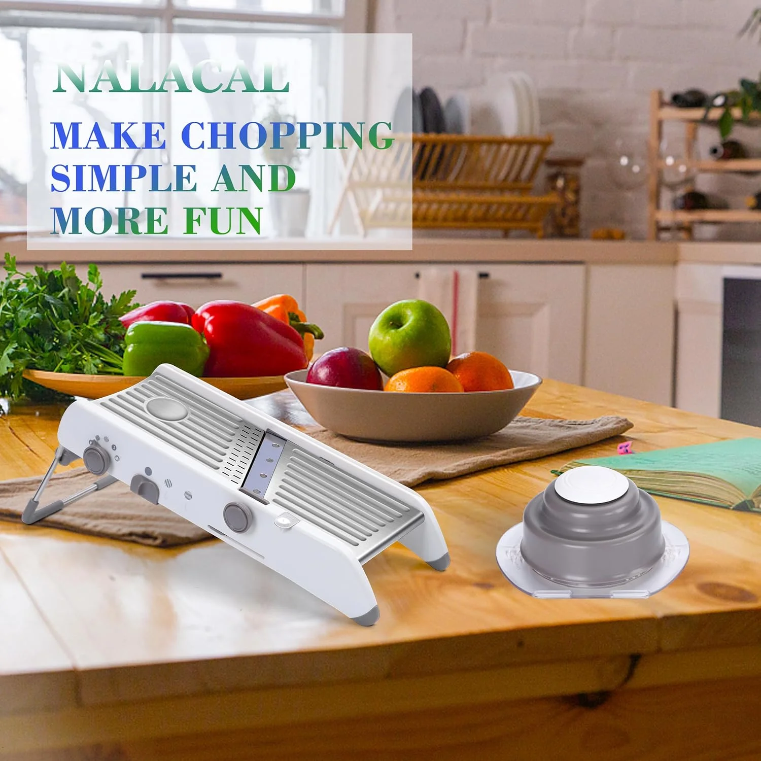 اسلایسر غذای ماندولین قابل تنظیم NALACAL، اسلایسر ماندولین برای آشپزخانه، اسلایسر ماندولین، اسلایسر سیب زمینی، اسلایسر گوجه فرنگی، خردکن سبزیجات با برش سیب زمینی سرخ کرده و وافل ساز اسلایسر غذای ماندولین قابل تنظیم NALACAL، اسلایسر ماندولین برای آشپزخانه، اسلایسر ماندولین، اسلایسر سیب زمینی، اسلایسر گوجه فرنگی، خردکن سبزیجات با برش سیب زمینی سرخ کرده و وافل ساز