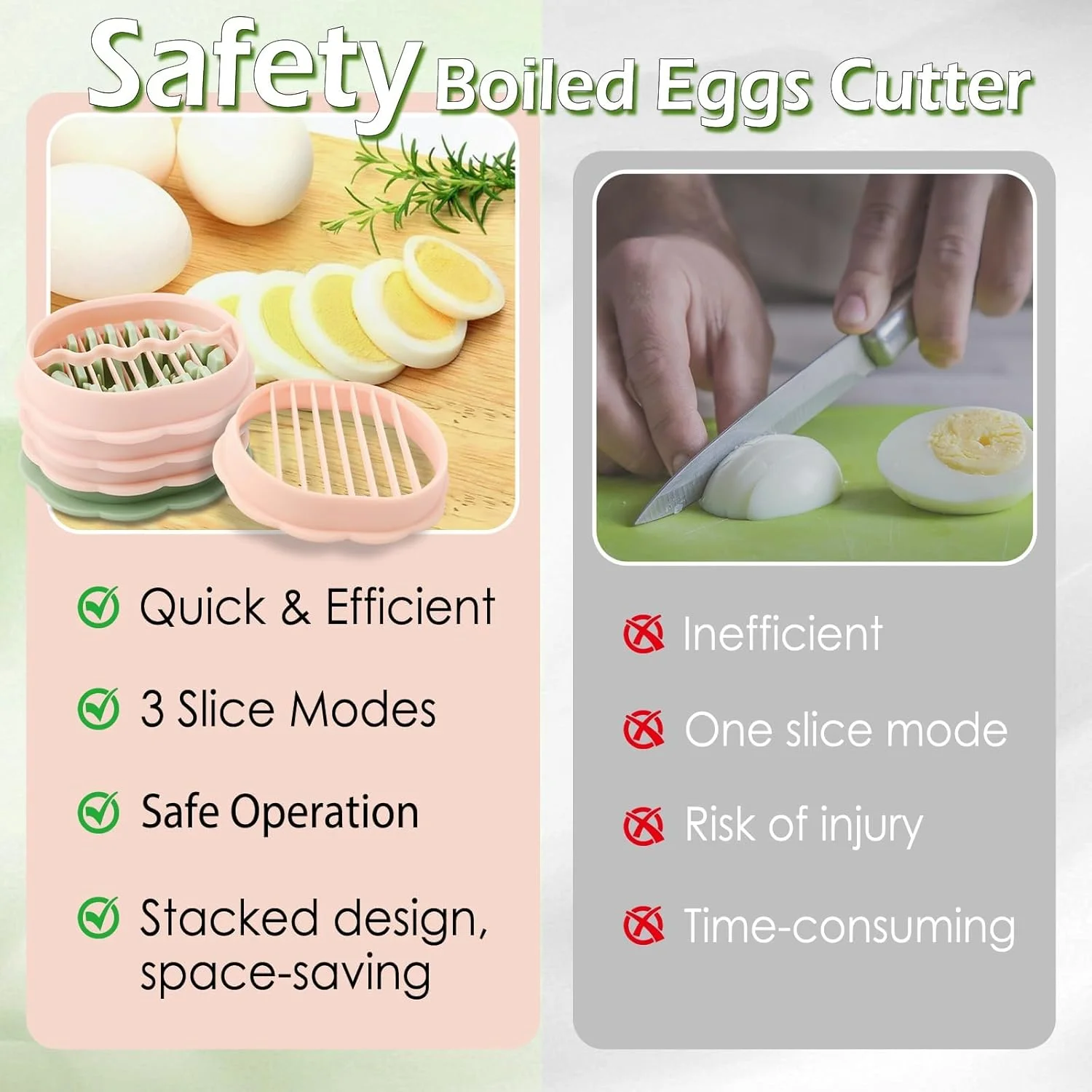 تخم مرغ خردکن چند منظوره برای تخم مرغ آب پز و میوه های نرم، برش دهنده 3 حالته توت فرنگی و میوه، استفاده آسان، ابزار آشپزخانه قابل شستشو در ماشین ظرفشویی، ورقه کن تخم مرغ و ابزار برش میوه