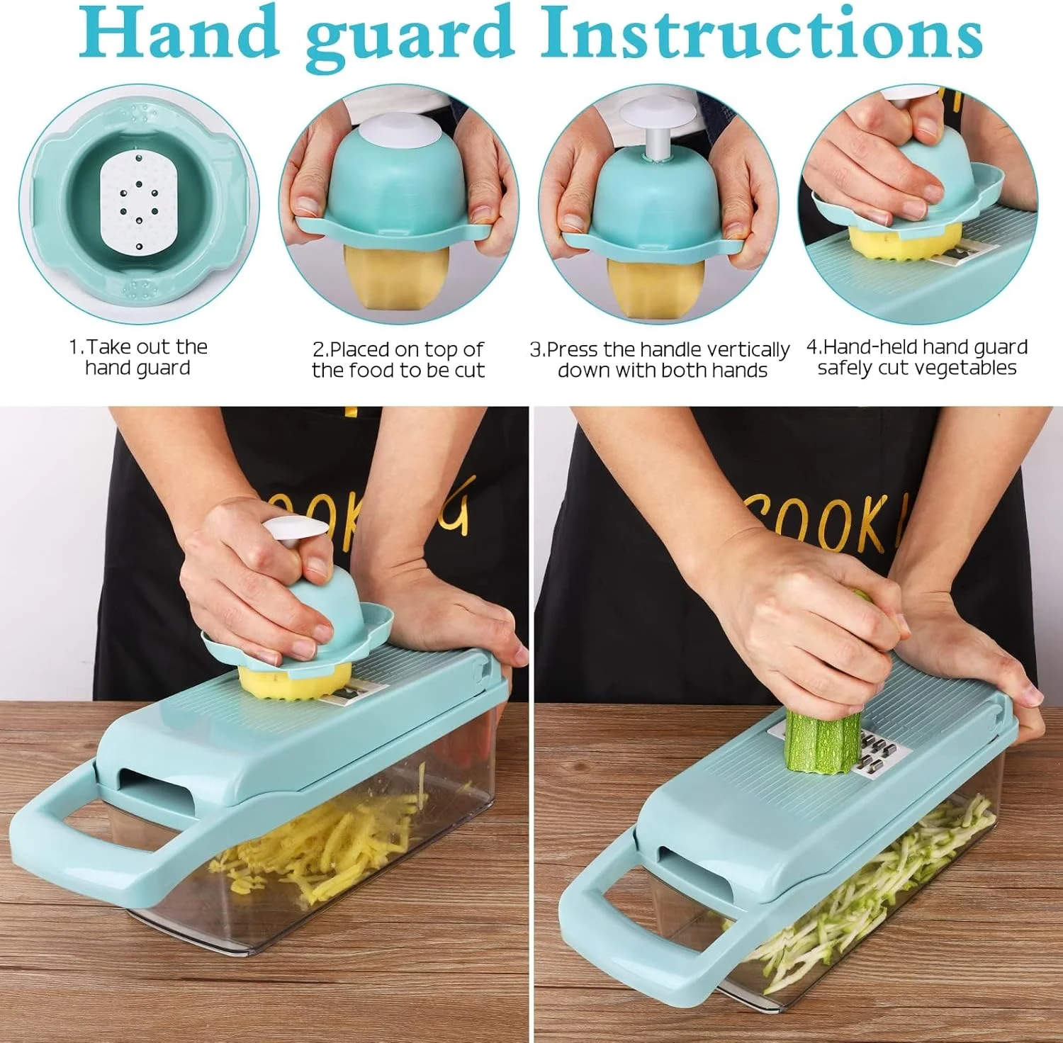 خردکن سبزیجات 14 در 1 NALACAL، اسلایسر و خردکن چند منظوره ماندولین، رنده و برش دستی آشپزخانه برای پیاز، سیر، هویج، سیب زمینی، میوه، سالاد آبی خردکن سبزیجات 14 در 1 NALACAL، اسلایسر و خردکن چند منظوره ماندولین، رنده و برش دستی آشپزخانه برای پیاز، سیر، هویج، سیب زمینی، میوه، سالاد آبی