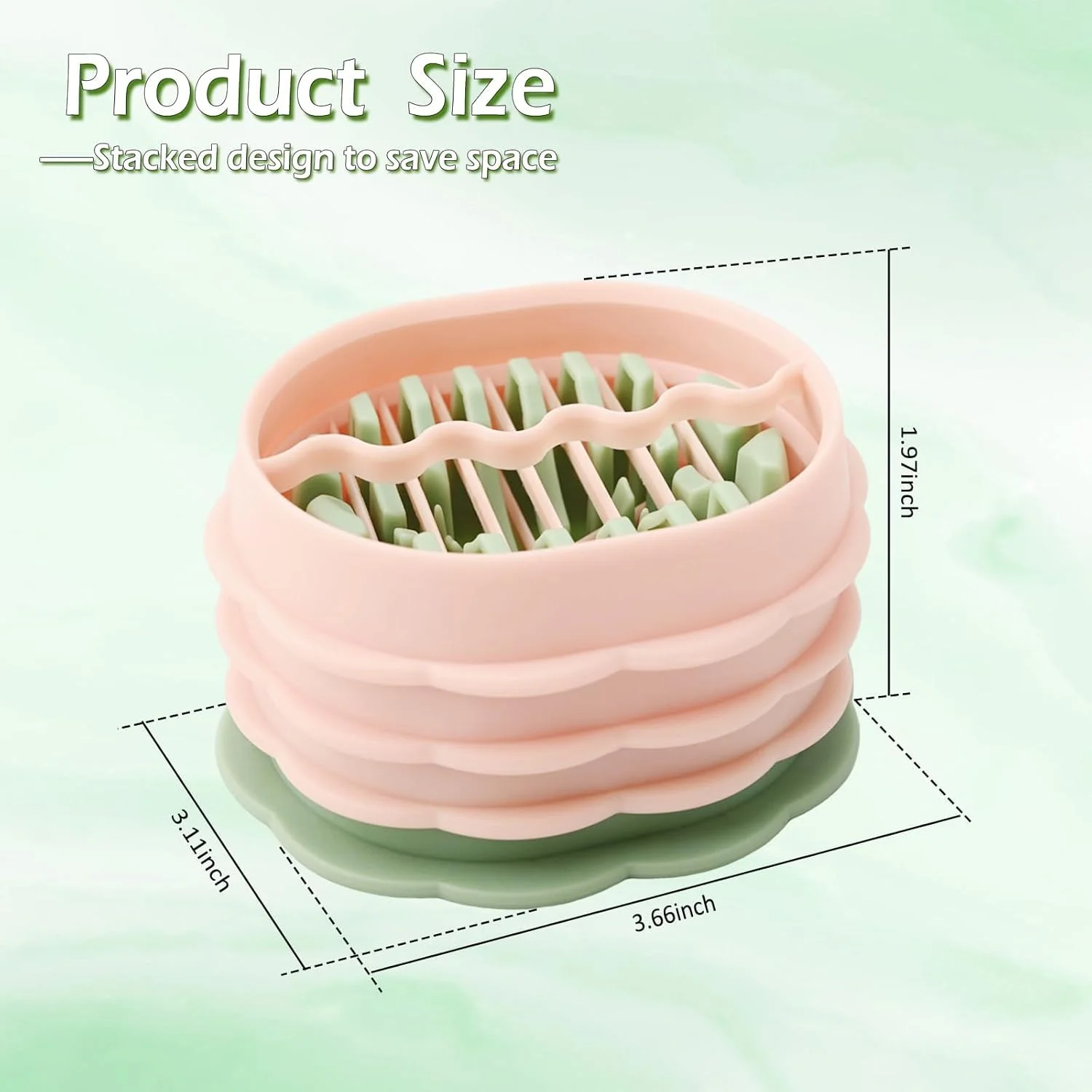 تخم مرغ خردکن چند منظوره برای تخم مرغ آب پز و میوه های نرم، برش دهنده 3 حالته توت فرنگی و میوه، استفاده آسان، ابزار آشپزخانه قابل شستشو در ماشین ظرفشویی، ورقه کن تخم مرغ و ابزار برش میوه