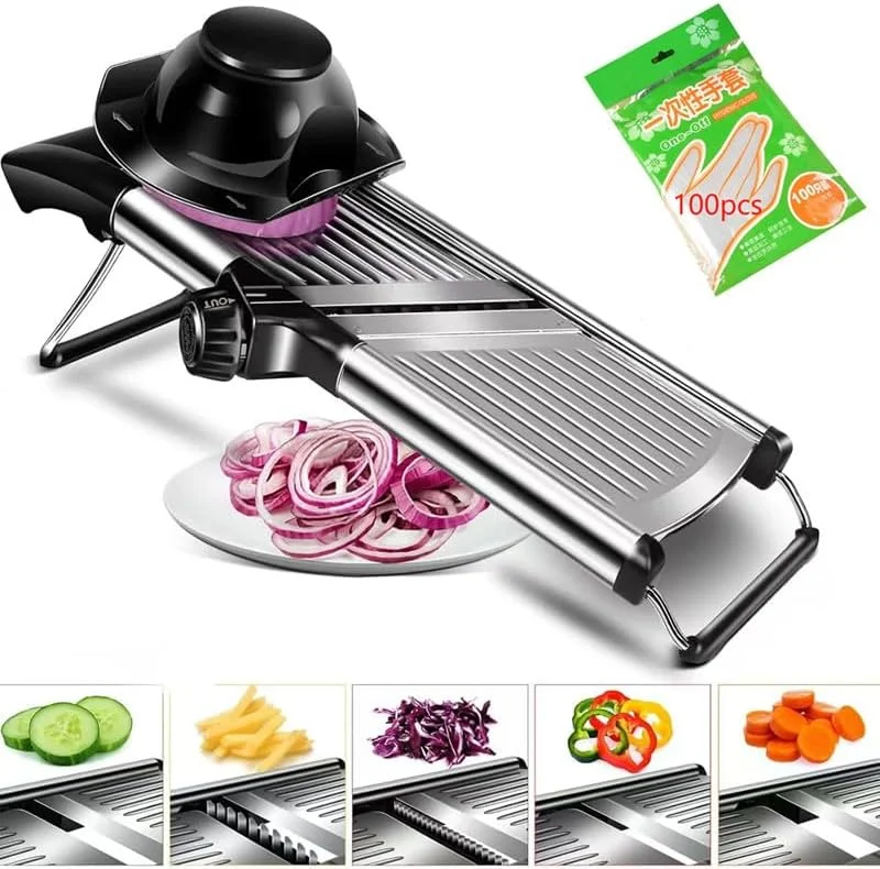 اسلایسر غذا، اسلایسر ماندولین برای آشپزخانه، اسلایسر سیب زمینی، اسلایسر گوجه فرنگی، اسلایسر هویج، اسلایسر پیاز، اسلایسر سبزیجات ژولین با کنترل دکمه ای اسلایسر غذا، اسلایسر ماندولین برای آشپزخانه، اسلایسر سیب زمینی، اسلایسر گوجه فرنگی، اسلایسر هویج، اسلایسر پیاز، اسلایسر سبزیجات ژولین با کنترل دکمه ای