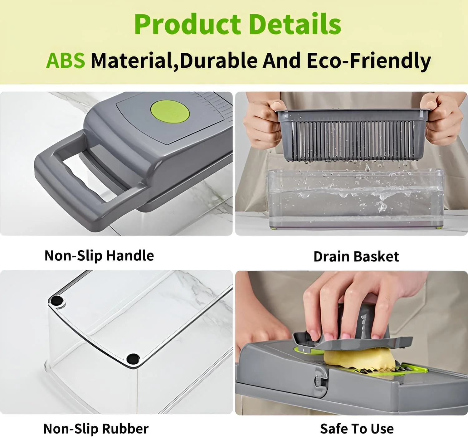 خردکن سبزیجات چند منظوره 16 در 1 - خردکن سبزیجات و میوه - برش دهنده مواد غذایی پنیر سالاد پیاز - آبلیمو گیر تخم مرغ - تیغه های عالی برش استیل ضد زنگ با دستکش و جعبه آشپزخانه رایگان خردکن سبزیجات چند منظوره 16 در 1 - خردکن سبزیجات و میوه - برش دهنده مواد غذایی پنیر سالاد پیاز - آبلیمو گیر تخم مرغ - تیغه های عالی برش استیل ضد زنگ با دستکش و جعبه آشپزخانه رایگان