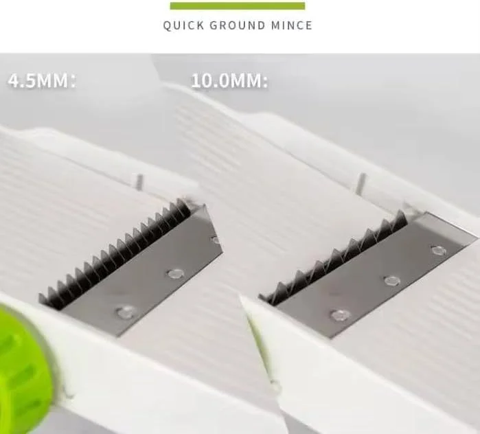 اسلایسر چندکاره 6 در 1 برای سبزیجات و میوه ها - اسلایسر قابل تنظیم چند منظوره با تیغه های استیل ضد زنگ، رنده، رشته کن و برش موجی - ابزار آماده سازی غذا در آشپزخانه با دسته ایمنی اسلایسر چندکاره 6 در 1 برای سبزیجات و میوه ها - اسلایسر قابل تنظیم چند منظوره با تیغه های استیل ضد زنگ، رنده، رشته کن و برش موجی - ابزار آماده سازی غذا در آشپزخانه با دسته ایمنی