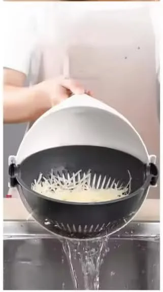 خردکن سبزیجات و میوه چند منظوره آشپزخانه Ak 9 در 1 با پایه ضد لغزش، خردکن سیب زمینی و هویج به همراه سبد آبکش خردکن سبزیجات و میوه چند منظوره آشپزخانه Ak 9 در 1 با پایه ضد لغزش، خردکن سیب زمینی و هویج به همراه سبد آبکش