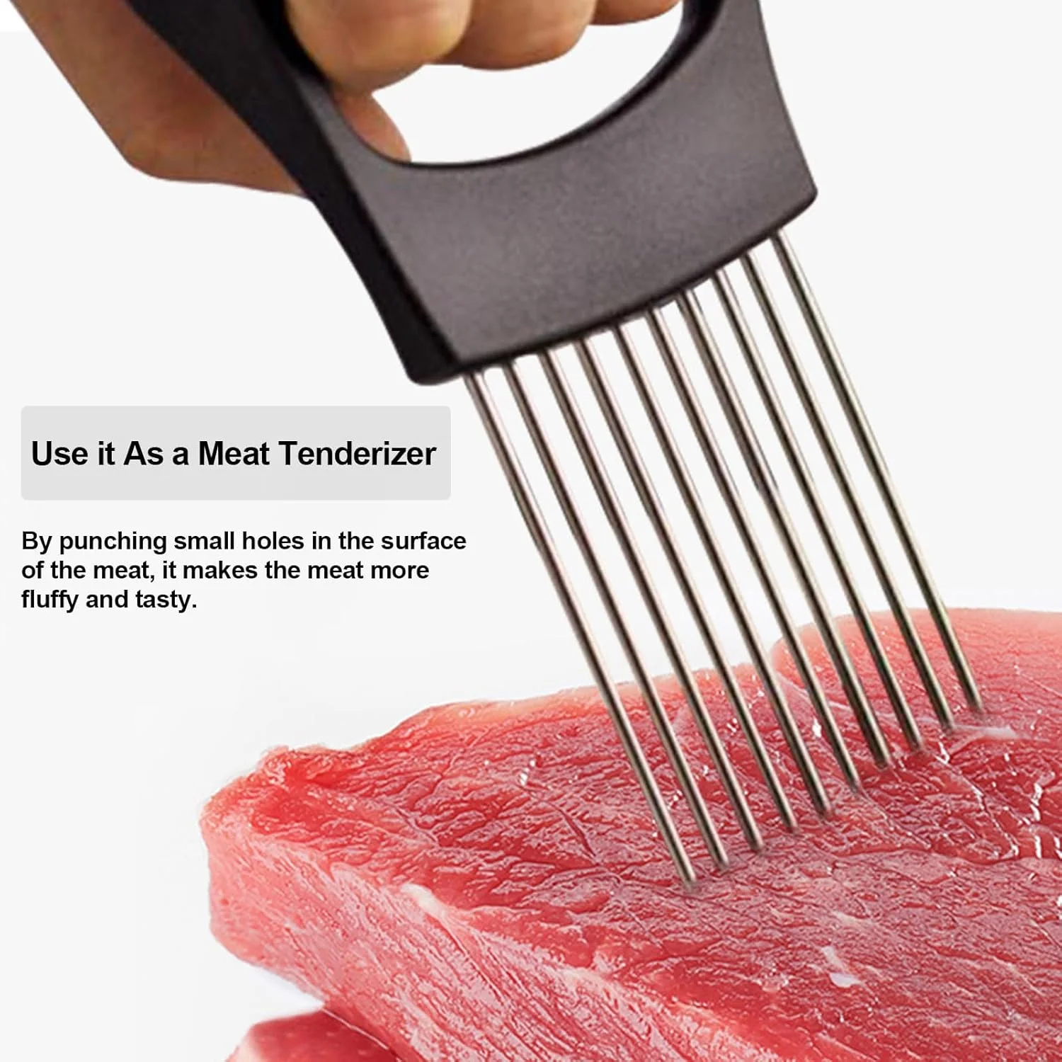 نگهدارنده و برش دهنده پیاز KASTWAVE از جنس استیل ضد زنگ، برش دهنده چند منظوره لیمو و پیاز، برای سیب زمینی، گوجه فرنگی، آووکادو، تخم مرغ، ابزار کمکی برش مواد غذایی برای برش میوه، لیمو و گوشت نگهدارنده و برش دهنده پیاز KASTWAVE از جنس استیل ضد زنگ، برش دهنده چند منظوره لیمو و پیاز، برای سیب زمینی، گوجه فرنگی، آووکادو، تخم مرغ، ابزار کمکی برش مواد غذایی برای برش میوه، لیمو و گوشت