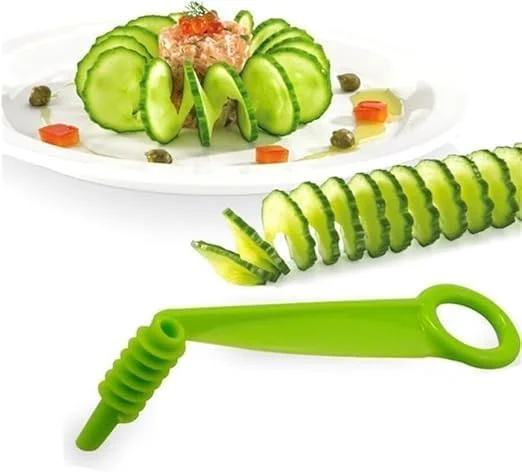 ست 2 عددی اسلایسر مارپیچی IKEEP، برشگر دستی، ابزار برش سیب زمینی، خیار و سبزیجات، چاقوی مارپیچی، لوازم جانبی آشپزخانه، پوست کن دستی، ابزار آشپزی و غذاخوری (سبز) ست 2 عددی اسلایسر مارپیچی IKEEP، برشگر دستی، ابزار برش سیب زمینی، خیار و سبزیجات، چاقوی مارپیچی، لوازم جانبی آشپزخانه، پوست کن دستی، ابزار آشپزی و غذاخوری (سبز)