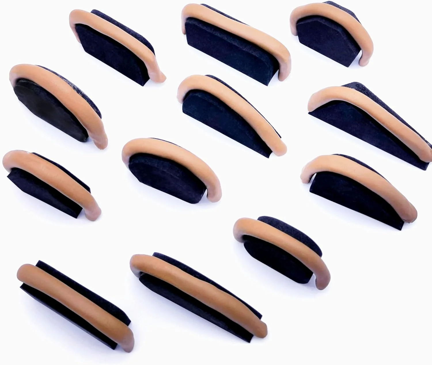 12 قالب دسته فنجان سفالی با اندازه ها و انواع مختلف، ابزارهای شکل دهی دسته فنجان سفالی اسفنجی متراکم برای فنجان های کوچک، قالب های دسته لیوان سفالی بادوام برای خاک رس، شکل دهی